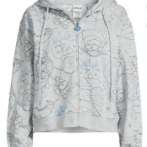 Disney Stitch Zip Hoodie/ Juniors Sizing XXL